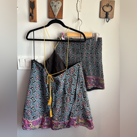 Free People Multicolor Patterned Top/Short Set - Picture 4 of 5